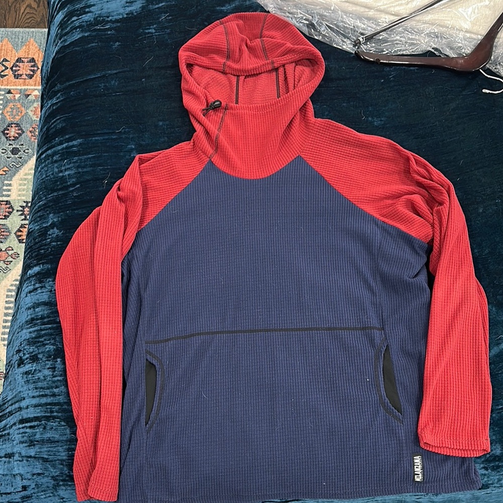 Men’s Melanzana micro grid hoodie - XXL